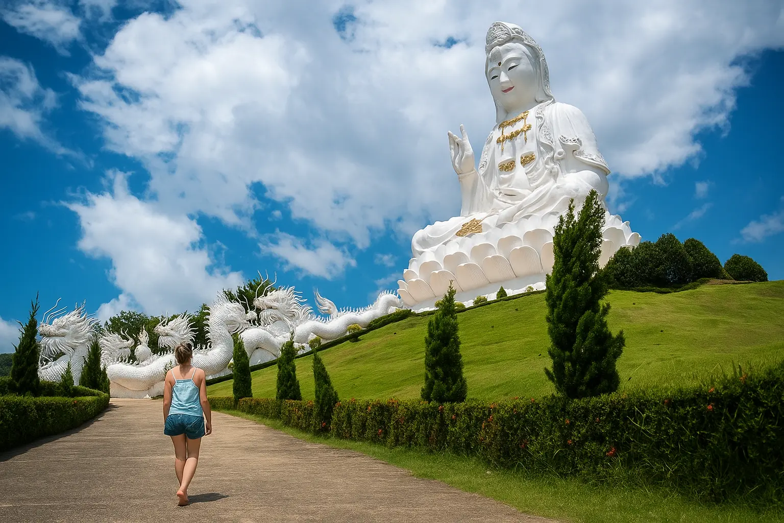 Chiang Rai cultural landmark showing calm surroundings that support therapeutic focus in residential rehab environments
